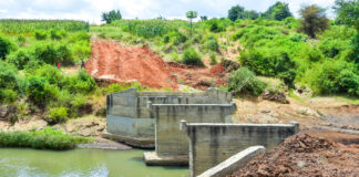 Excitement across Gacuria Moyo bridge