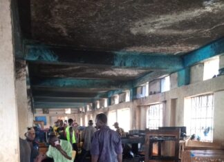 Shock as school burns in broad daylight
