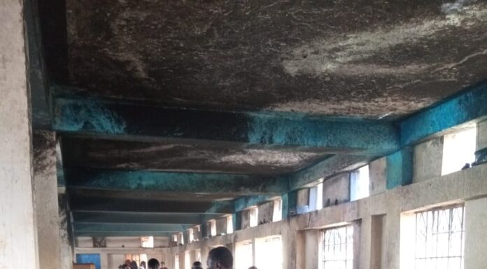 Shock as school burns in broad daylight