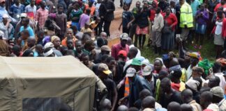 Shock as unknown people drop headless body and flee