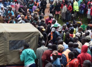 Shock as unknown people drop headless body and flee