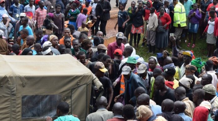 Shock as unknown people drop headless body and flee