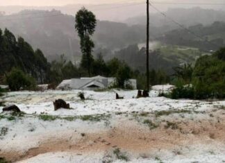 Residents in shock as hailstones cause havoc