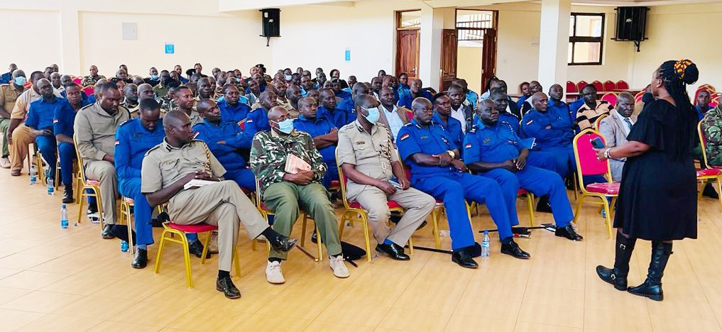 During one of the transformational sessions with the police officers in Kisii County, concerning mental wellness. PHOTO/Courtesy. 