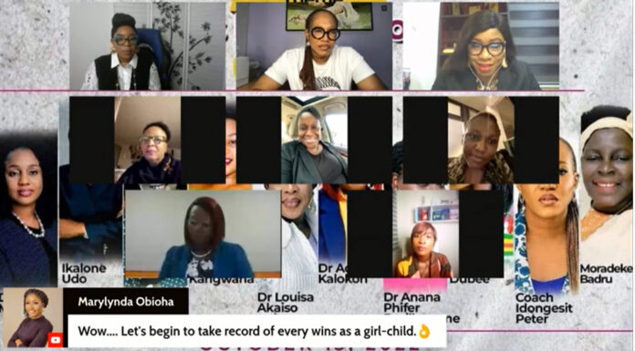 It’s Now O’clock; arise and shine, Women Movement challenges girls, women An online session where participants followed through and make their contributions while commemoration the International Civility of the Girl Child Day. PHOTO/WWWA.