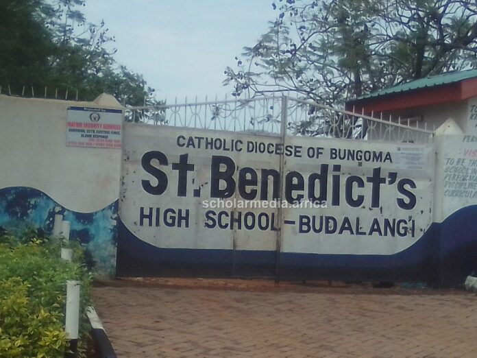 Entrace to St. Benedict's High School in Budalangi. PHOTO/Gilbert Ochieng, The Scholar Media Africa.