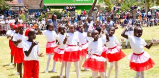 Education official determined to raise fallen academic giants Greenview Academy performing Vaida By Harrie Richie during Mashujaa Day celebrations in Baringo County on October 20, 2022. Different schools from Baringo County flavored the celebrations with dance, music and acrobatics. PHOTO/Janet Kiriswo, The Scholar Media Africa.