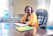 Ms Dorcas Kibet in her office in Eldama Ravine sub-county office. She is the first woman to serve in Eldama Ravine sub-county Administrator, breaking the glass ceiling and walking by the path less taken. PHOTO/Janet Kiriswo, The Scholar Media Africa.