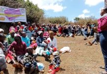 MCA Sharon Chebet speaking about education and how she got her sponsorship. during an end-of-the-year capacity building and mentorship forum in Kamara, Eldama Ravine, on December 15, 2022. PHOTO/Janet Kiriswo, The Scholar Media Africa.