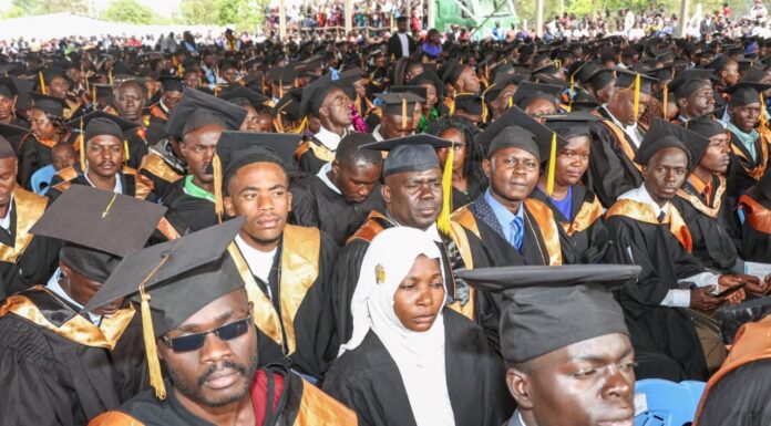 From Graduation to Desperation: The Harsh Reality Facing Kenya’s Youth Graduates follow proceedings during Masinde Muliro University of Science and Technology (MMUST) 18th graduation ceremony on December 9, 2022. PHOTO/Presidential Communication Service (PCS)
