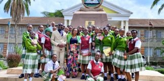 Cherishing Literature: A moment with Otieno, young graduate author transforming lives A section of St. Andrews Tarabete Secondary School Creative Writers and Book Club during a past visit at Kabarak University for creative writing workshop and mentorship. With them is Mr. Bonface Otieno, the Club Patron and Ms. Ruth Gitonga, co-patron. PHOTO/Courtesy.