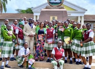 Cherishing Literature: A moment with Otieno, young graduate author transforming lives A section of St. Andrews Tarabete Secondary School Creative Writers and Book Club during a past visit at Kabarak University for creative writing workshop and mentorship. With them is Mr. Bonface Otieno, the Club Patron and Ms. Ruth Gitonga, co-patron. PHOTO/Courtesy.