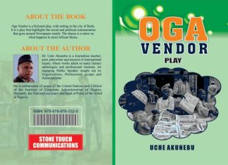 BOOK REVIEW: Oga Vendor Cover Page of the Oga Vendor play. It is a collection of thoughts depicting the Post-colonial Africa, highlighting the power of unity and knowledge-based action towards injustice. PHOTO/Courtesy.