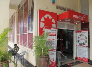 How Unaitas Sacco is upgrading clients’ livelihoods Entrance to the Unaitas Kisii Branch Sacco. The financial facility has been a go-to sacco for farmers, investors, SMEs owners, parents and groups for loans and deposits. PHOTO/Elijah Nyaanga, The Scholar Media Africa.