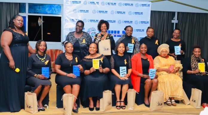 Women challenged to subdue drawbacks and march forward A group photo capturing the Gusii Women in Leadership Network (GWILN) High Tea event speakers with a gift bag equipped with books on Women Leadership. GWILN promotes a reading culture among women leaders. The event was held on December 3, 2022 to pave way for more Gusii women into leadership spaces. PHOTO/GWILN.