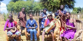 How Kesses Family became home of talented musicians The Kesses family donning their traditional attire pose for a photo with Janet Kiriswo (second left). The family is made up of both traditional and gospel musicians with deep excellence in music. PHOTO/Janet Kiriswo, The Scholar Media Africa.