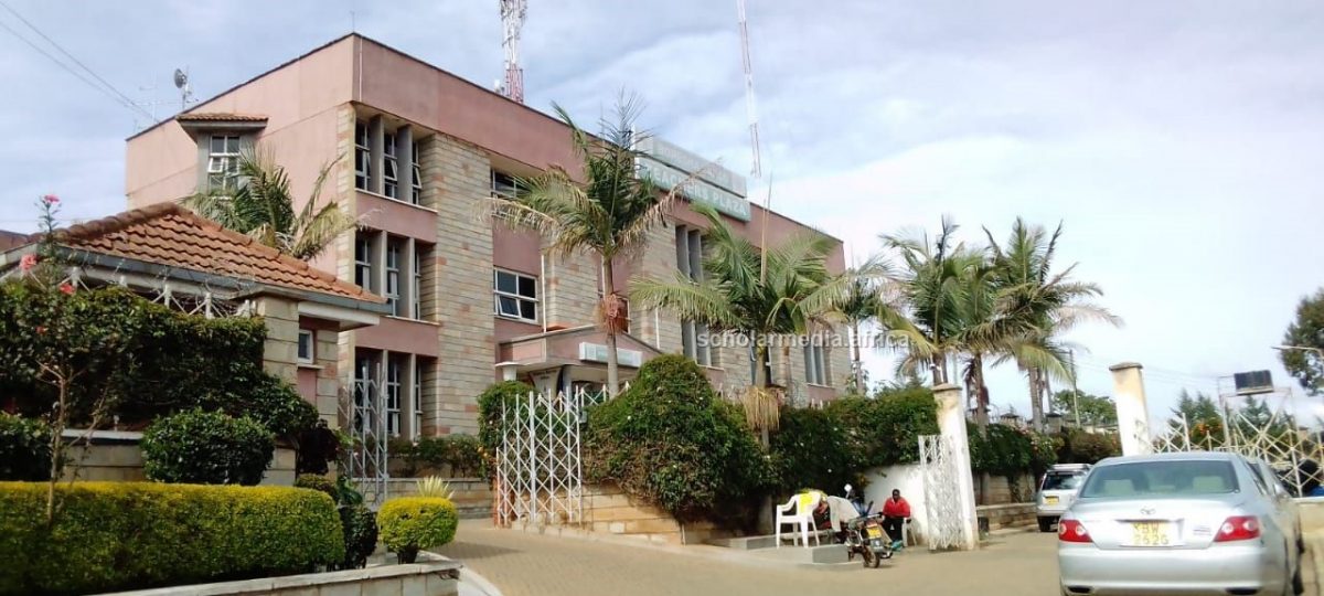 Boresha Sacco building, one of the Saccos that contribute to the business traffic in the town. PHOTO/Janet Kiriswo, The Scholar Media Africa.