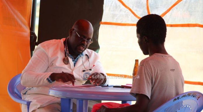 How Meet and Treat Outreach program is saving patients’ lives Dr. James Orodi, the Clinical Officer in charge of the Meet and Treat Outreach by Mercy Mission Hospital, James Orodiduring the program on February 9, 2023. PHOTO/Janet Kiriswo, The Scholar Media Africa.