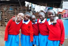 Girls from The Kibera School for Girls. Many girls in Africa face myriad challenges in their efforts to acquire quality and sustainable education. Creating enabling environments for them and empowering them academically stands essential. PHOTO/Courtesy.