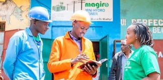 How Magiro hydropower energy is changing lives John Magiro (center), the founder and CEO of Magiro Power, chatting with staff. PHOTO/Courtesy.