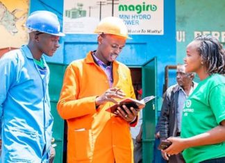 How Magiro hydropower energy is changing lives John Magiro (center), the founder and CEO of Magiro Power, chatting with staff. PHOTO/Courtesy.