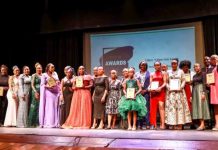 Winners of the Women in Film Awards (WIFA) Kenya 2022 pose for a group photo showcasing their awards. The film industry in Kenya has been growing significantly in the recent years. PHOTO/Courtesy.