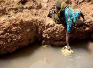 Hopes high in Vihiga as The Water Project, county, ink MOU A woman fetching water. Millions of Kenyans have no access to clean water. The Water Project is determined to reduce the number by providing access to clean water for human and animal consumption. PHOTO/Courtesy.