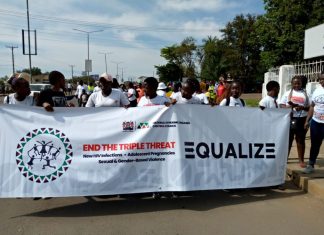 New report reveals worrying HIV infections among adolescents, MSMs Kisumu County health care workers lead commemoration of the 2022 World AIDS Day at the Kenya Medical and Training College (KMTC) in Kondele. Kenya is reporting a reduction in new HIV infections. Photo/JOOTRH