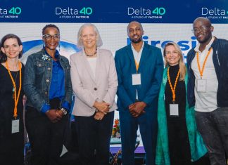 Newly-launched venture set to transform Africa’s startup ecosystem From left: Elana Laichena, Delta40 Co-Founder in Residence; Dr. Linda Davis, Delta40 Co-Founder in Residence, Giraffe Bioenergy; Meg Whitman, US ambassador; Roy Njoka, Delta40 Co-Founder in Residence, TerraLima; Lyndsay Holley Handler, Delta40 Managing Partner; Clinton Obura, Delta40 Co-Founder in Residence. PHOTO/Courtesy.