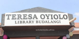 Busia: Better education as Foundation unveils modern library Entrance of the TereseaOyiolo Library, a charity service from the Teresa Oyiolo Foundation. PHOTO/Gilbert Ochieng, Scholar Media Africa.