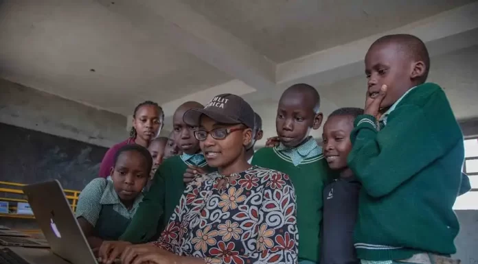 How digital literacy skills are a gem for Kenyan youth Nelly Cheboi, 2022 CNN Hero, with Zawadi Academy pupils in Mogotio. Her TechLit Africa organization has been promoting the acquisition of digital skills among the young learners. PHOTO/Courtesy.