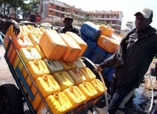 Food insecurity, diseases, the true cost of climate change A water vendor fetching tapped water. Many parts of Kenya have had acute water shortage due to consecutive dry seasons. PHOTO/ Courtesy.