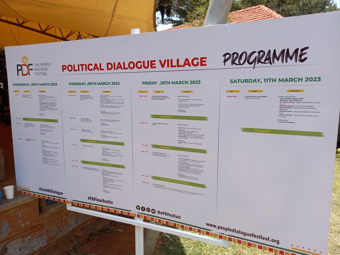 Political dialogue village. PHOTO/Courtesy.