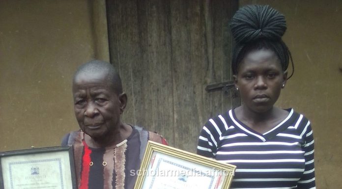 How Kundu, a traditional birth attendant, aids expectant mothers deliver Agnes Kundu, a Traditional Birth Attendant (TBA), showcasing her certificates. Alongside her is one of her clients. PHOTO/Gilbert Ochieng, Scholar Media Africa.