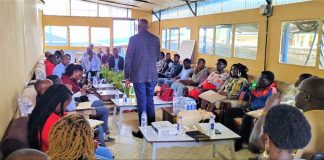 Men’s Mental Health: Collecting the pieces, redefining gender empowerment Dr. Walter Okibo, a mental health champion and boy child advocate, delivering his presentation on the issue of Men's Mental Health in today's era. PHOTO/Courtesy.