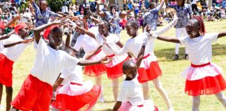 Save the Child: How defilement, child neglect are crashing Baringo’s future Children from Green View Academy during the 2022 Mashujaa Day celebrations, entertaining guests at Garden Square, Eldama Ravine Town, in Koibatek Sub County, Baringo County. PHOTO/Janet Kiriswo, Scholar Media Africa.