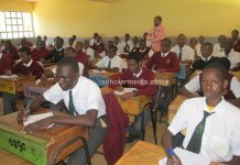 How award-winning Chief Principal is transforming Dagoretti High School Form Two Purple students of Dagoretti High School, an extra-county school in Nairobi, doing their examinations, supervised by Mr. Moses Mutinda. PHOTO/Tebby Otieno, Scholar Media Africa.
