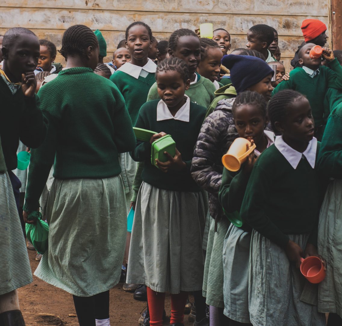 Gachororo Primary School pupils taking a meal. PHOTO/Courtesy. 