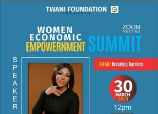 Synergy is key to breaking barriers, African women economic summit reveals One of the e-posters by Twani Foundation to introduce the speakers ahead of the event. E-POSTER/Twani Foundation.