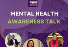 An E-poster with details of the mental health awareness conversation. PHOTO/AMWIK.