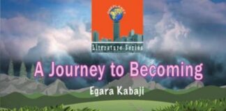 Cover page of the novel A Journey to Becoming, written by Egara Kabaji. PHOTO/Courtesy.