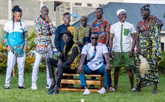 Male model contestants at the Matunda City Resort ahead of the event. PHOTO/Courtesy. 