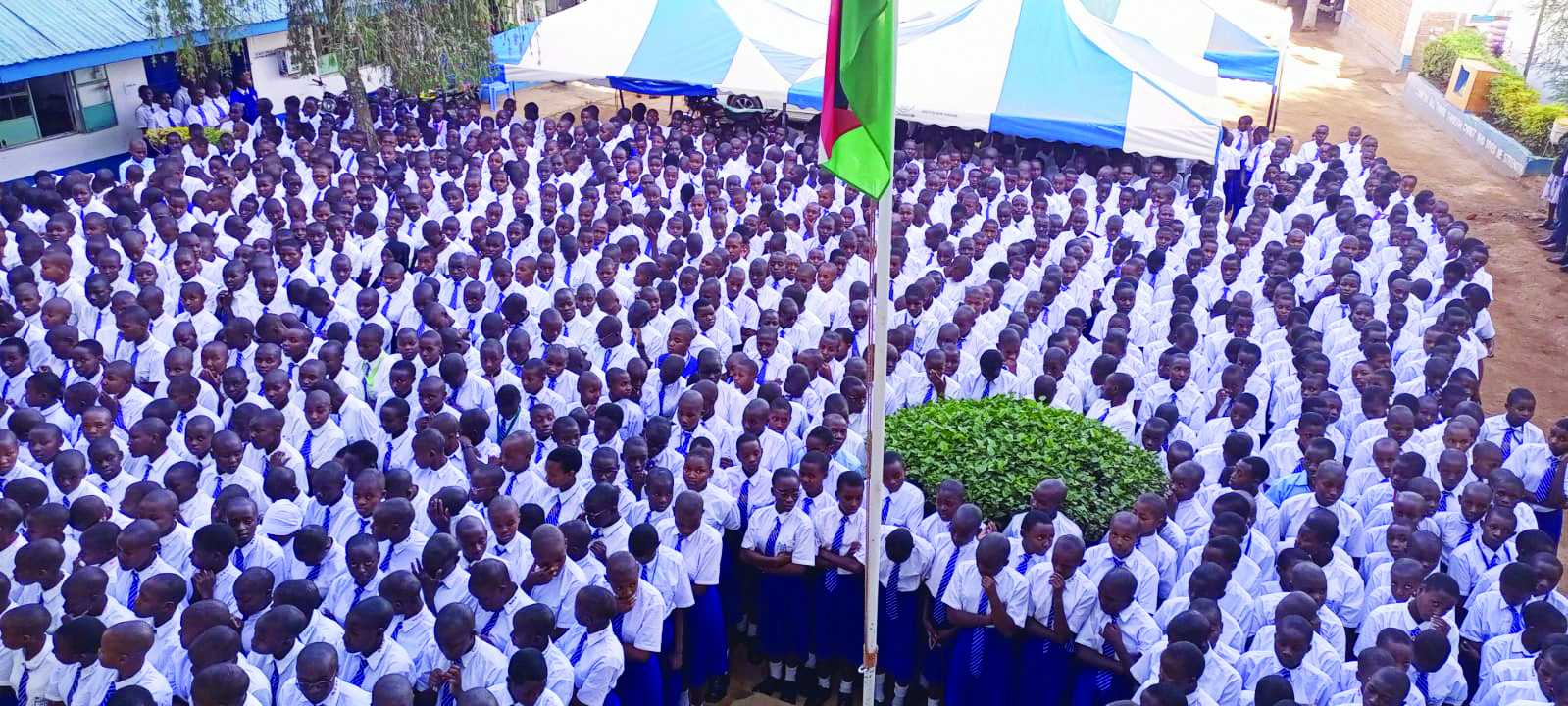 A section of the Tombe Girls' students during assembly. PHOTO/Tombe Girls. 