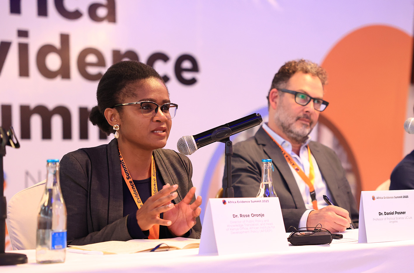 Dr. Rose Oronje gives her input. Next to her is Dr. Daniel Posner. PHOTO/Courtesy. 