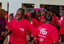 Participants dance as part of a wellness and healing session during Global Wellness Day celebrations last year at Nairobi Street Kitchen. This year's event will be on June 10, 2023 at Anzana Gardens, Nairobi. PHOTO/GWD Kenya.