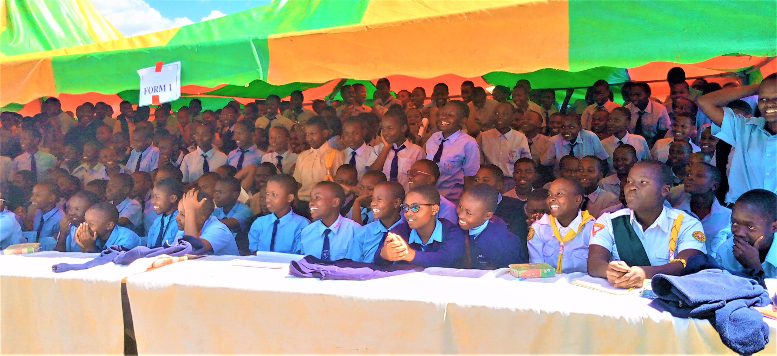 A section of the students following proceedings. PHOTO/Kereri Girls. 