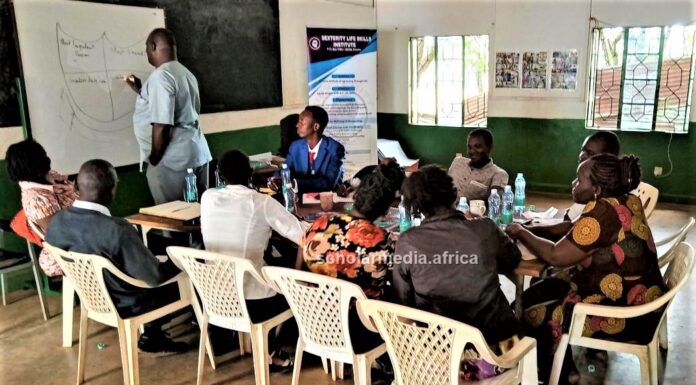 Guidance and counselling, a therapeutic intervention in schools Dr. Sylvester Odanga, Director of Dexterity Life Skills Institute, leads an interactive training of Ukwala High School teachers on Guidance and Counseling. PHOTO/Bonface Otieno, Scholar Media Africa.