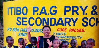 All’s Not Lost: Bailing students and staff out of stress Edinah Kangwana MBS, MHC., having a light moment with pupils at Itibo P.A.G Primary and Junior Secondary School recently. As a mental health and wellness champion, she has been on a mission to empower young people on matters mental health, personal development and related matters of interest. PHOTO/Courtesy.