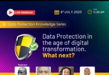 An e-poster of the virtual session on data protection in today's age of digital transformation. E-POSTER/Courtesy.