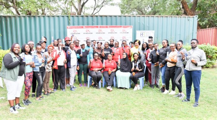 Katiba’s passionate journey in empowering schools, women and security officers Participants of the Wanadada Tufunguke session planned and hosted by Conversations With Esther, a safe space run by Esther Katiba (seated second left), an author, motivational speaker, astute organizational culture consultant, and certified HR practitioner. PHOTO/Courtesy.